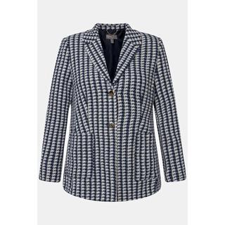Ulla Popken Blazer leggermente sciancrato revers bouclé  