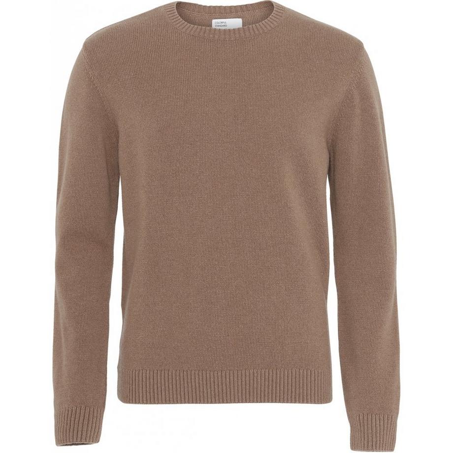 Pull col rond en laine  Classic Merino warm taupe
