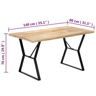 VidaXL Table de salle à manger bois  