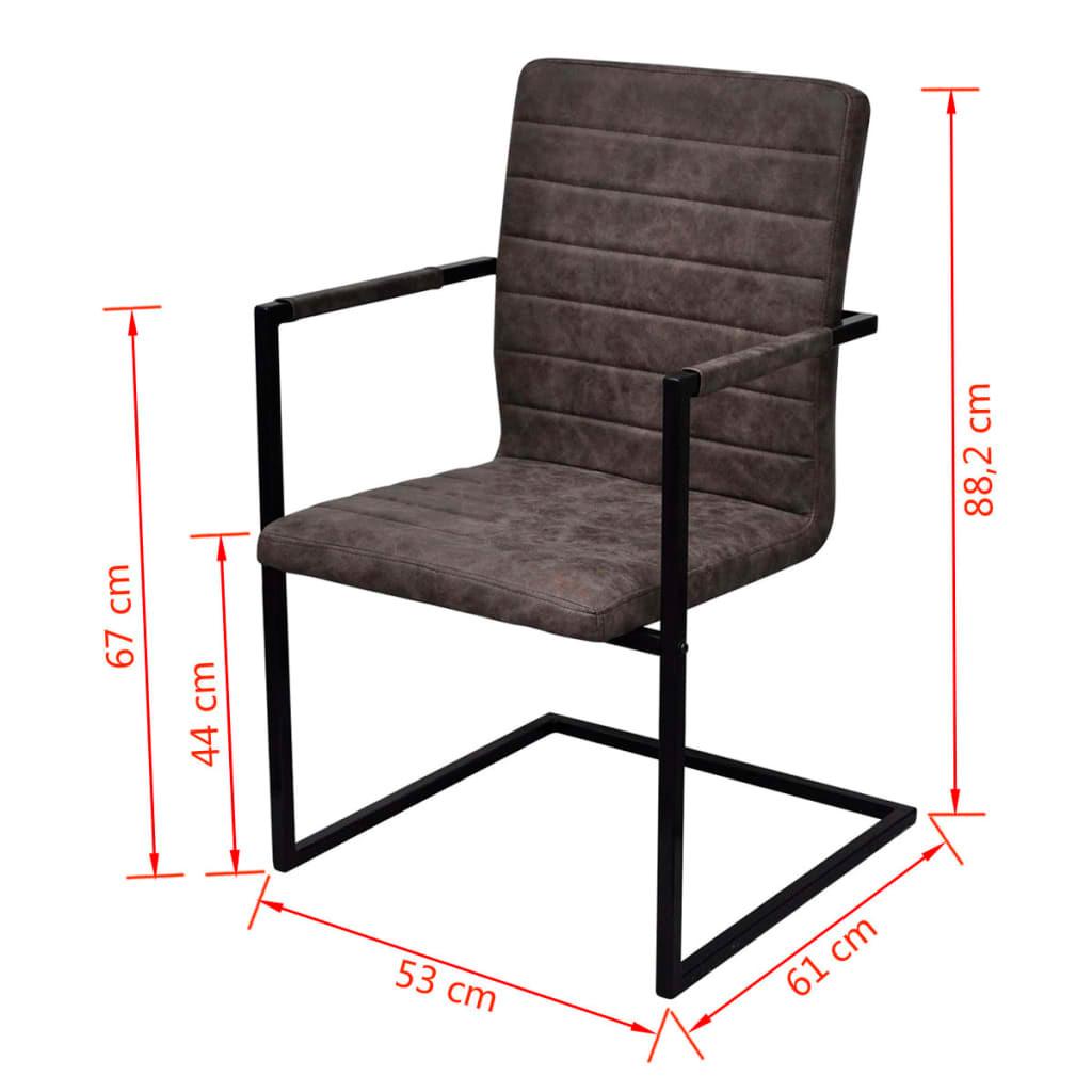 VidaXL sedia sedie Pelle Artificiale  