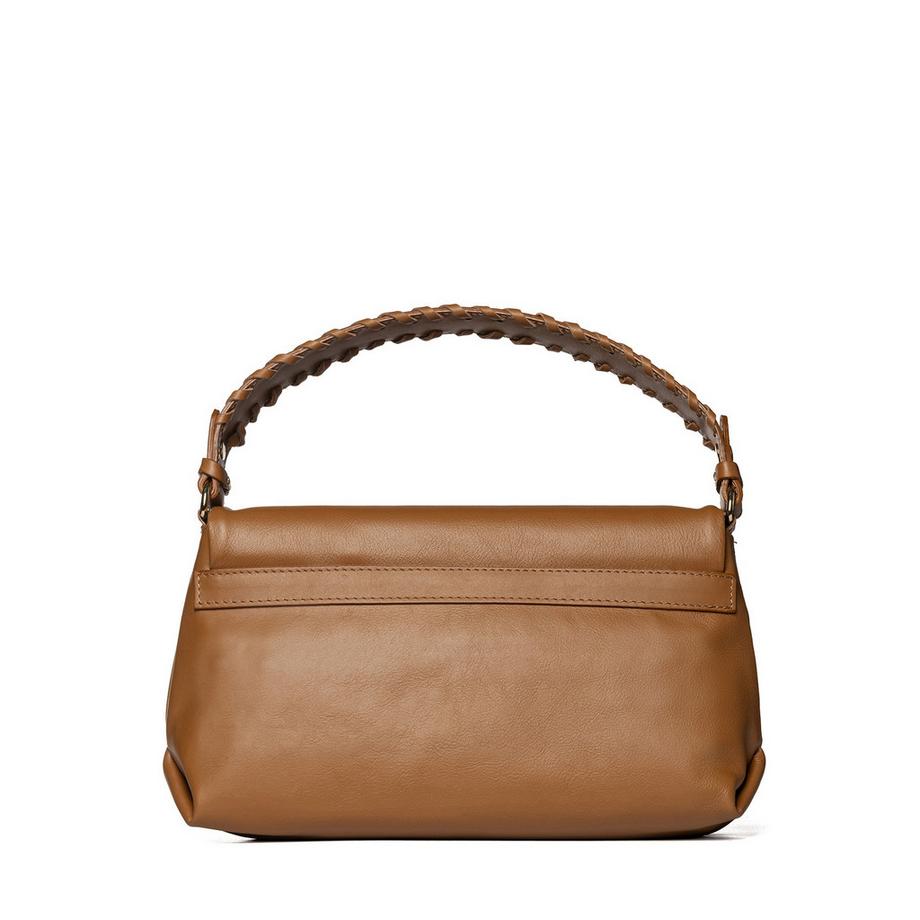 Marc Ellis Schultertasche mit geflochtenem Griff  