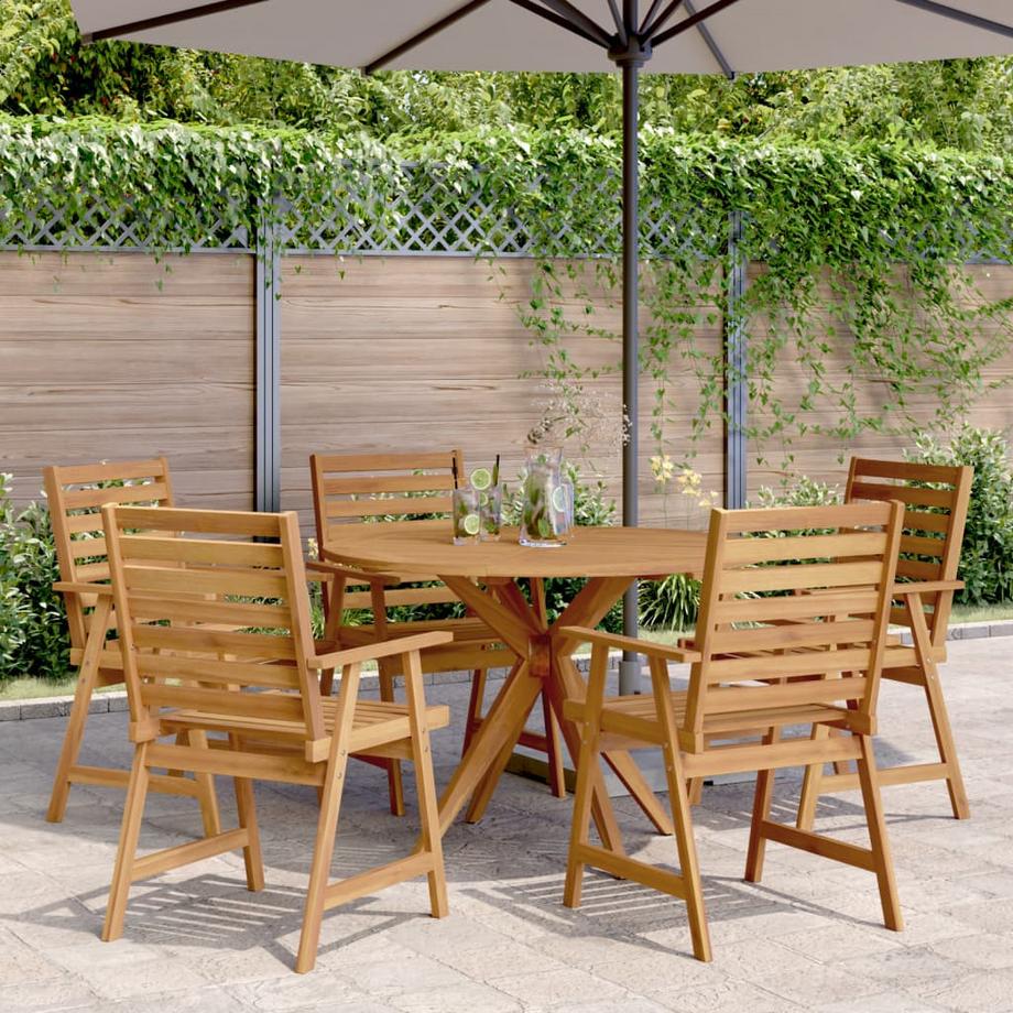 VidaXL set da pranzo da giardino Legno di acacia  