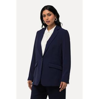 Ulla Popken  Blazer avec col à revers, poches à rabat et fermeture 1 bouton 