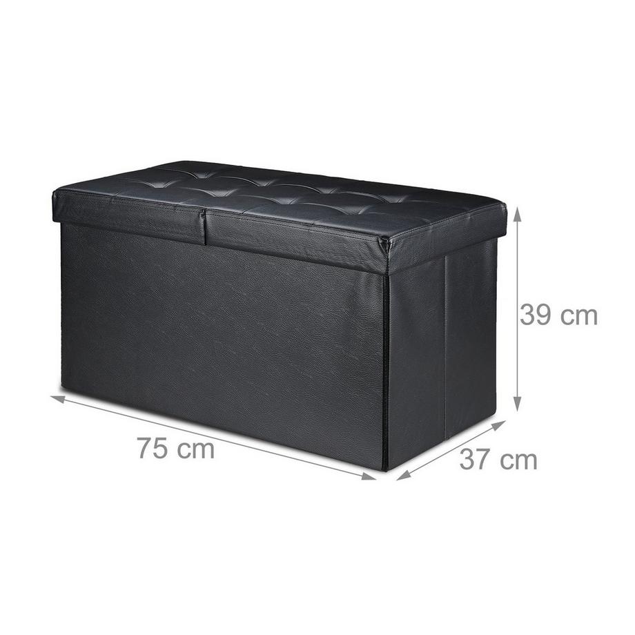 B2X Panca in similpelle con coperchio ribaltabile  