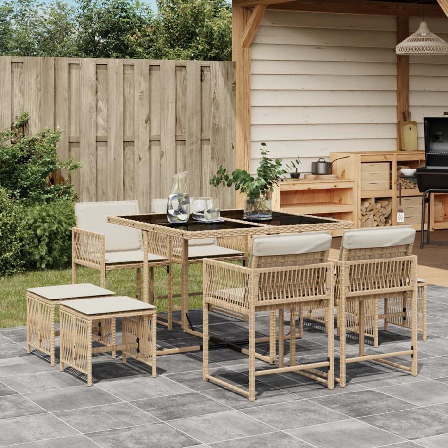 VidaXL Garten essgruppe poly-rattan  