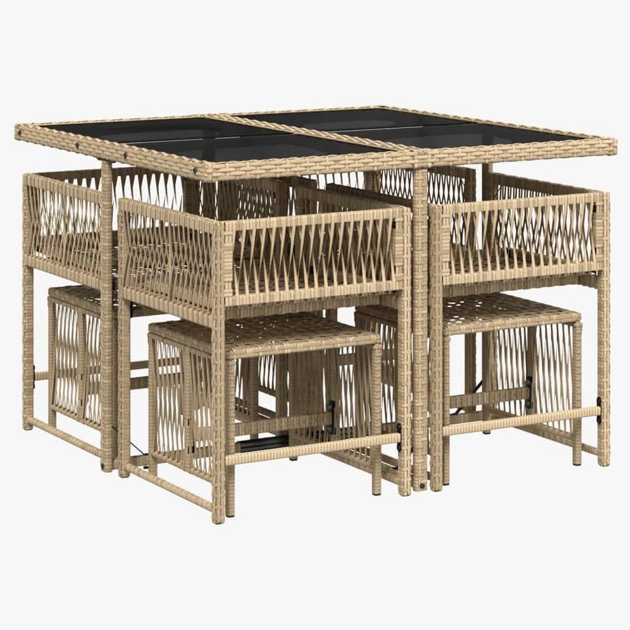 VidaXL Garten essgruppe poly-rattan  