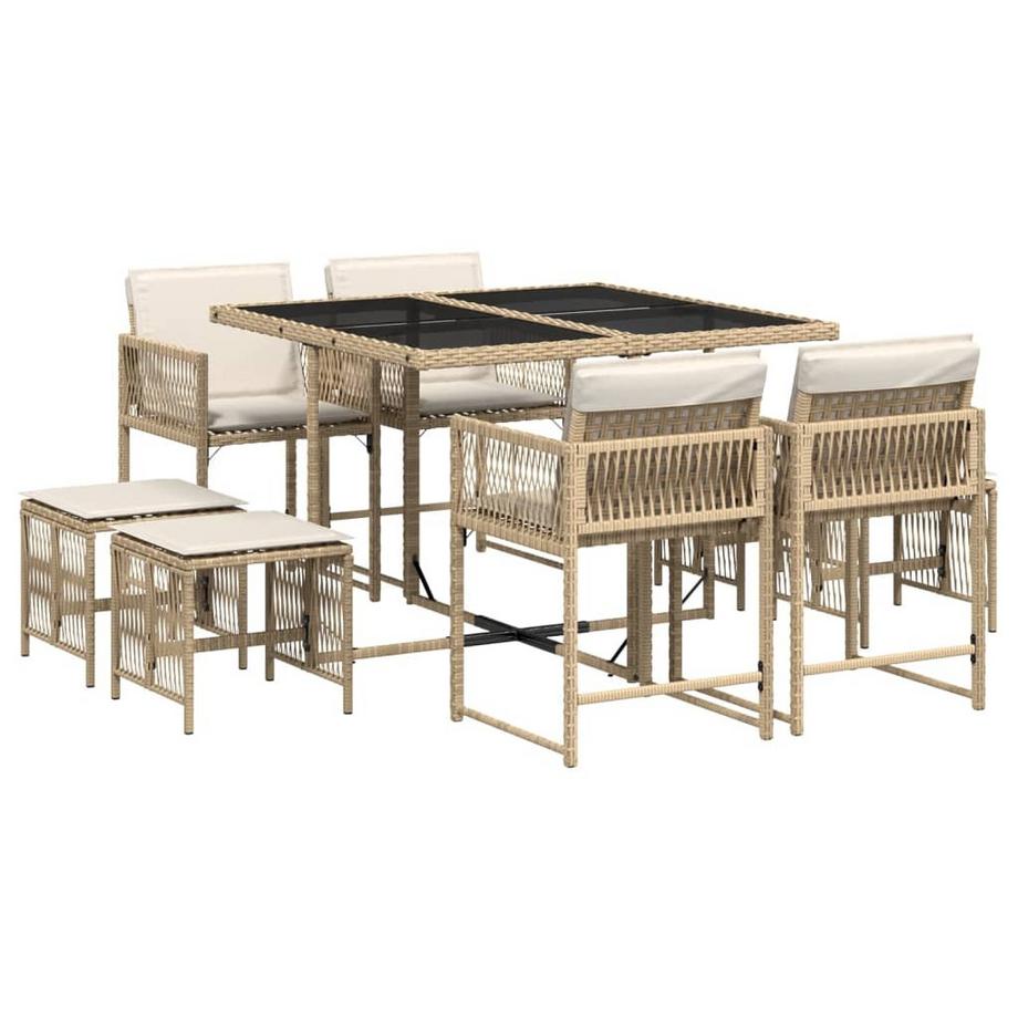 VidaXL Garten essgruppe poly-rattan  