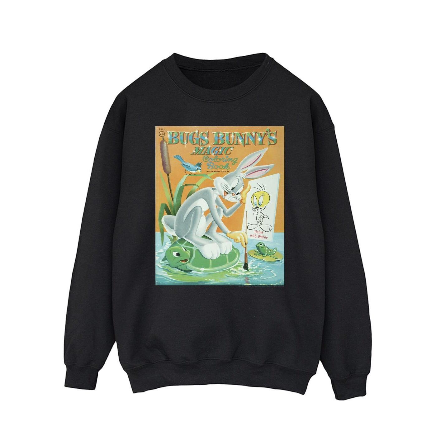 Image of Bugs Bunny Colouring Book Sweatshirt Herren Schwarz XL