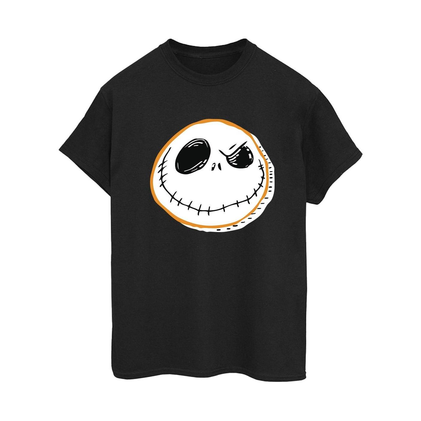 Image of The Nightmare Before Christmas Jack Face Tshirt Damen Schwarz M