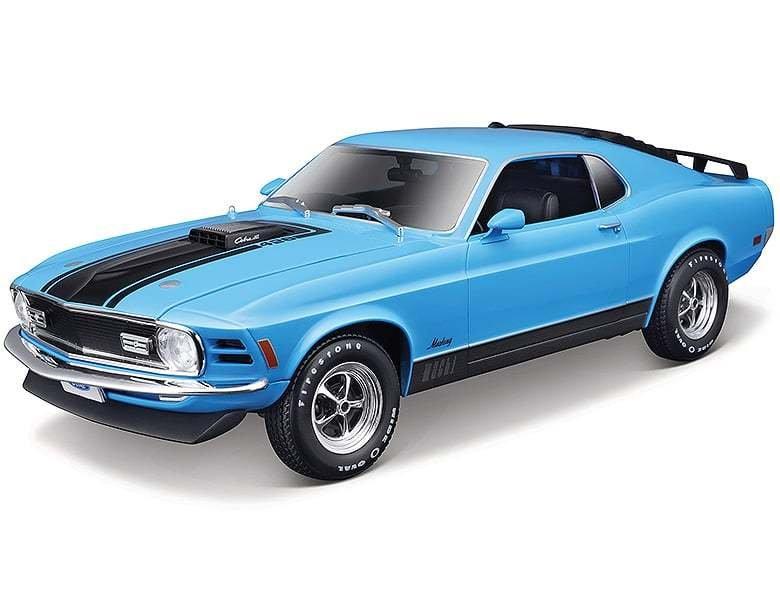 Image of 1:18 Ford Mustang Mach 1 1970 Blau