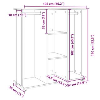 VidaXL  armadio Legno multistrato 