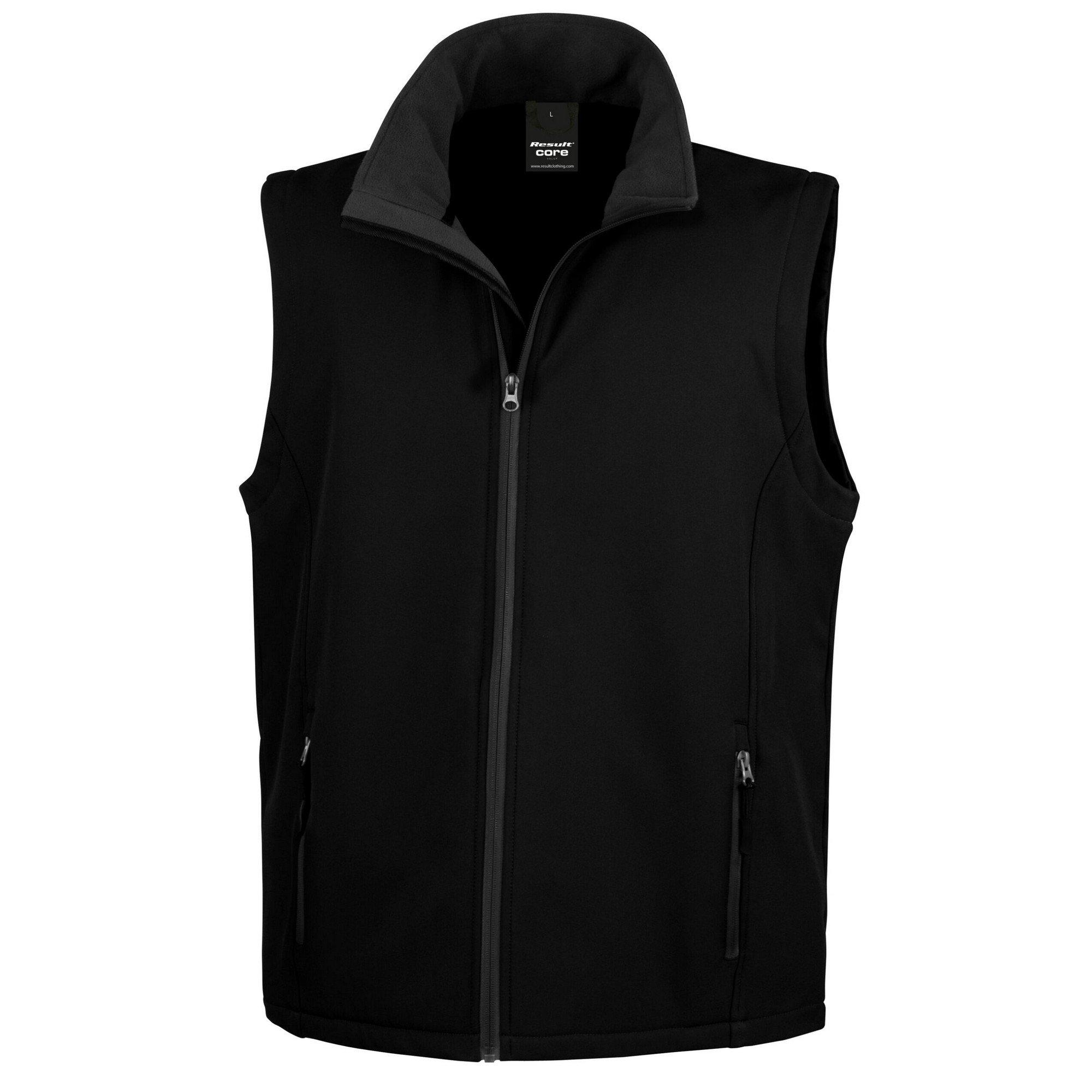 Image of Printable Weste Herren Schwarz 3XL