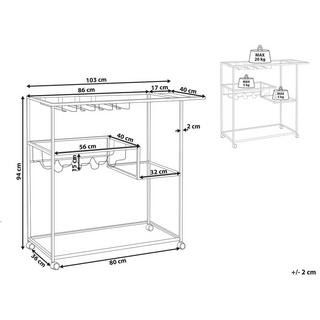 Beliani Servierwagen aus Eisen Modern MARCOLA  