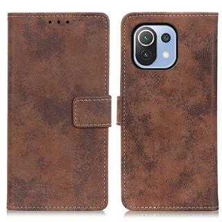 Cover-Discount  Xiaomi 11 Lite - Vintage Etui Wildleder Optik 