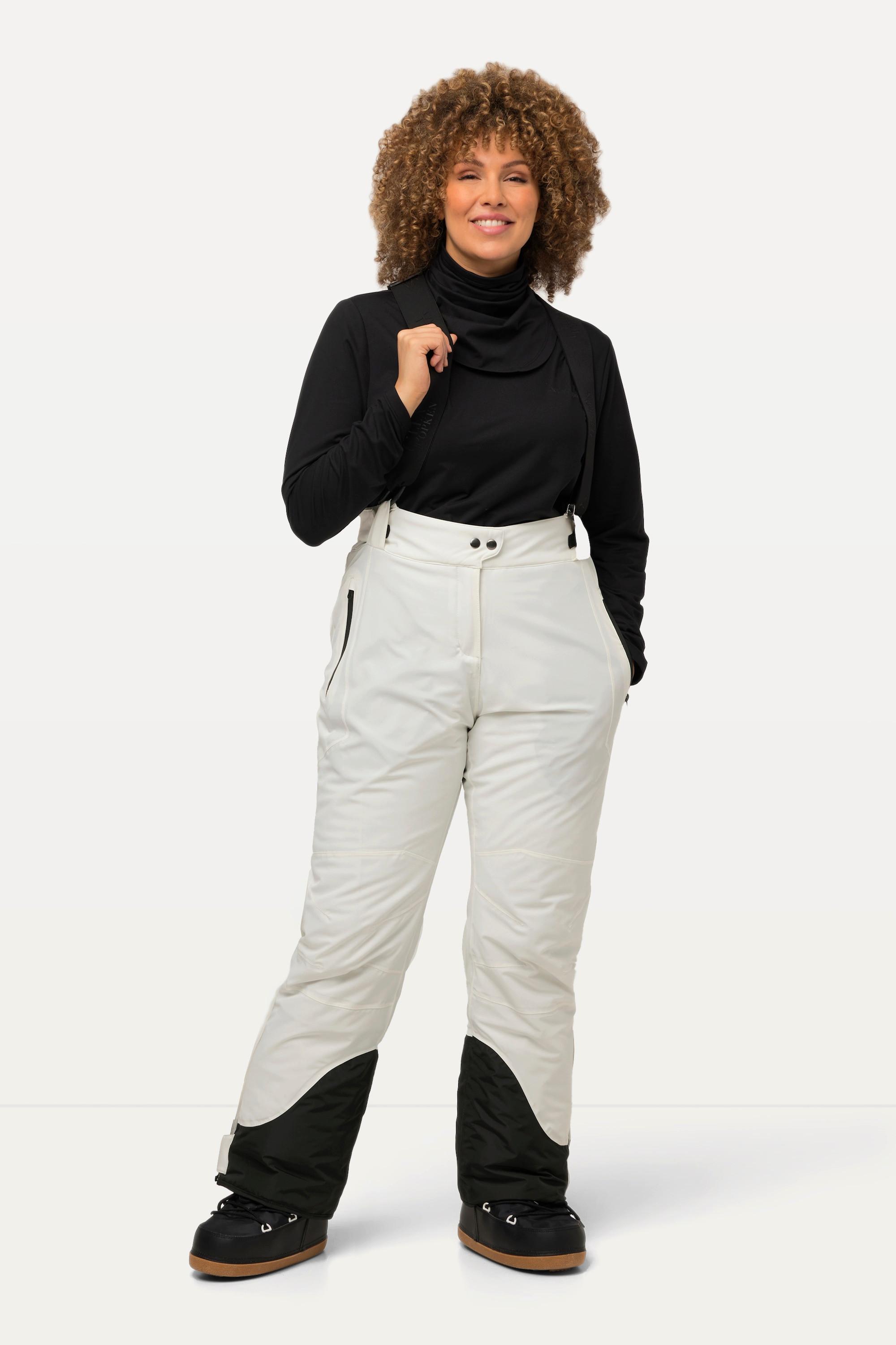 Ulla Popken HYPRAR Pantalon de ski imperméable avec bandes auto-agrippantes  