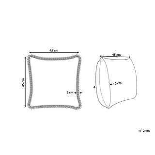 Beliani Dekokissen aus Baumwolle Klassisch SATIVUS  