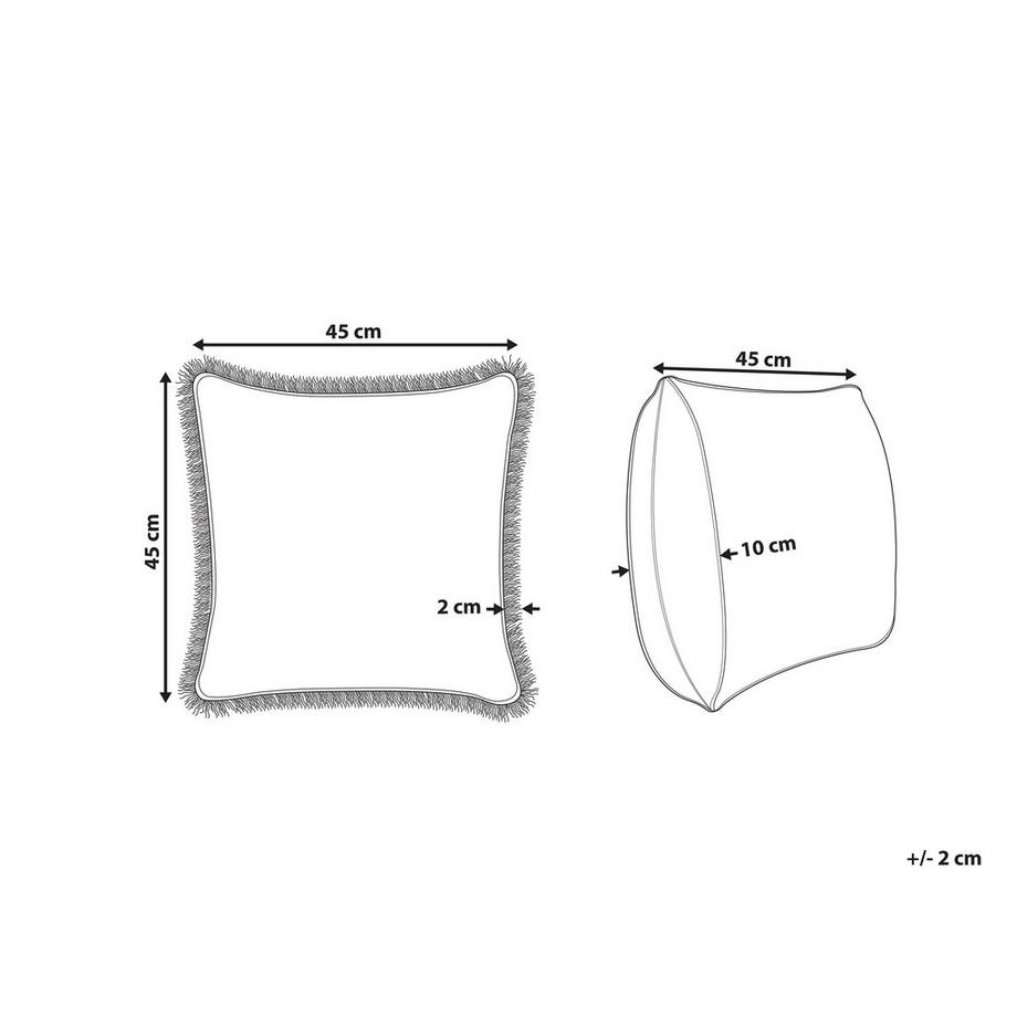 Beliani Coussin en Coton  SATIVUS  
