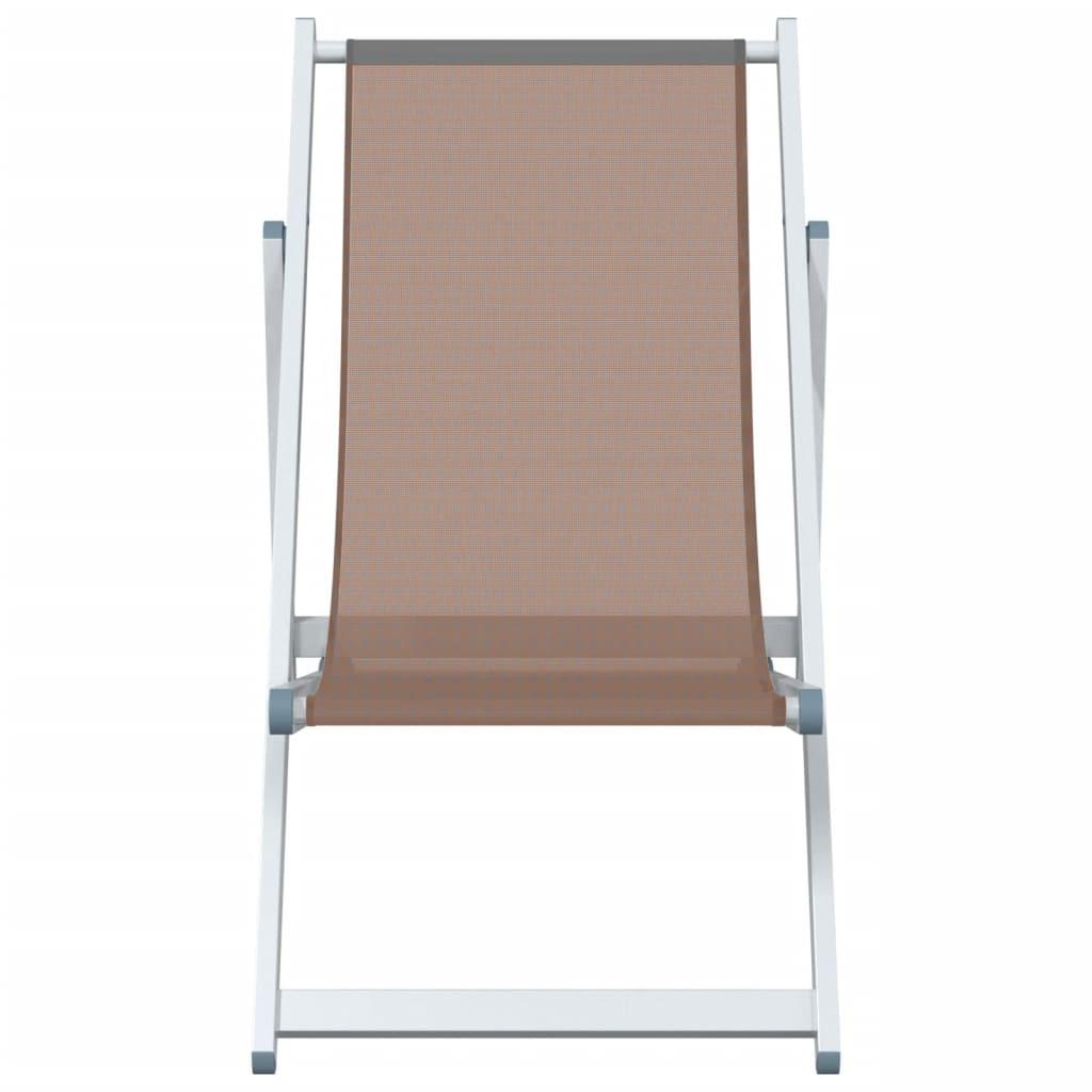 VidaXL Chaise de plage aluminium  