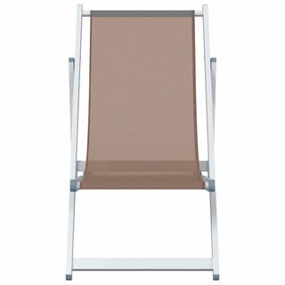 VidaXL Chaise de plage aluminium  