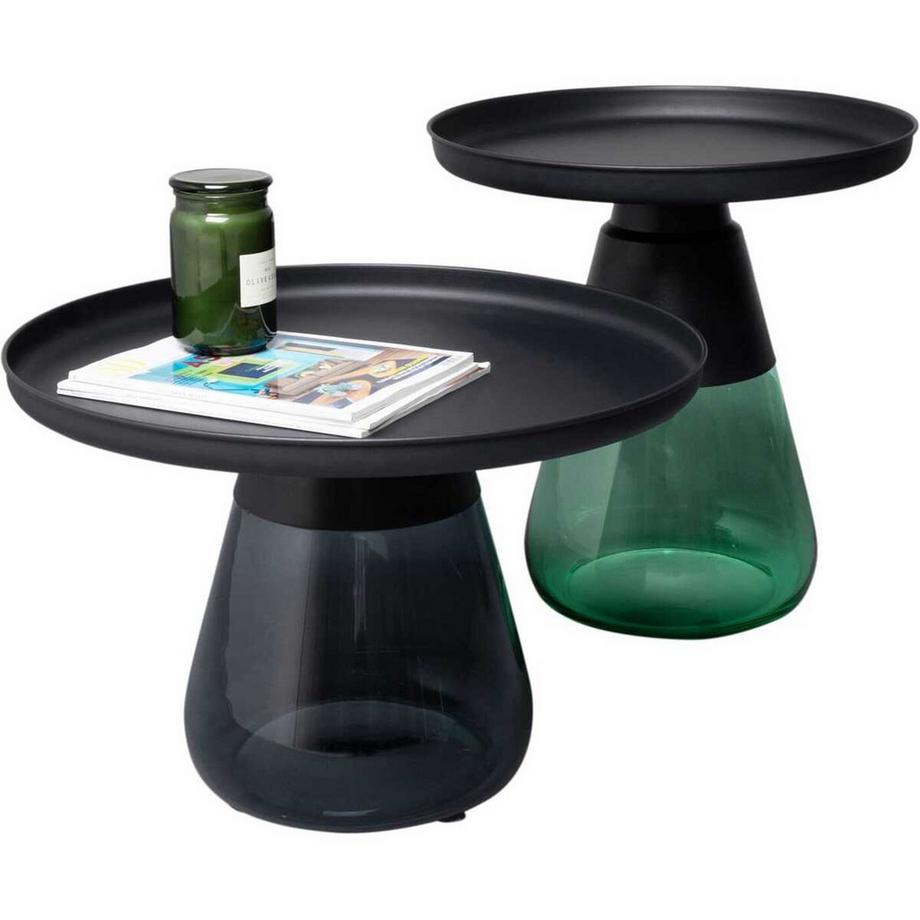 KARE Design Tavolino Bottiglia verde rotondo 50  