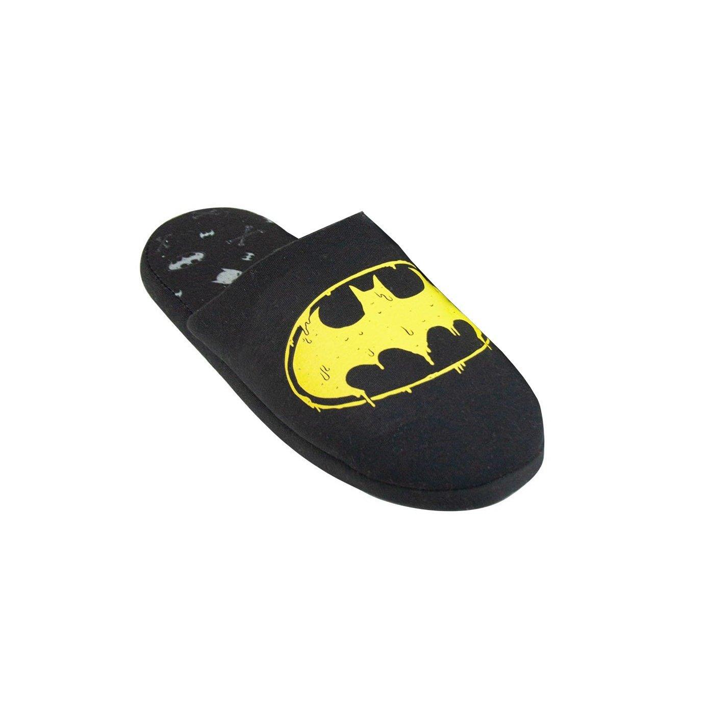 Image of Batman Hausschuhe, Logo Herren Schwarz 42.5