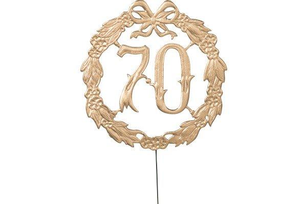 Image of Demmler Deko-zahl 70 13x13cm 1230700192 Gold Unisex ONE SIZE