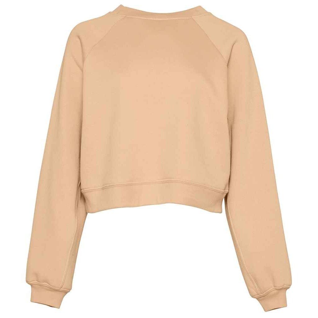 Image of Kurzes Sweatshirt Raglanärmel Damen Sand XXL