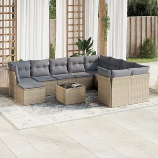 VidaXL Garten sofagarnitur poly-rattan  