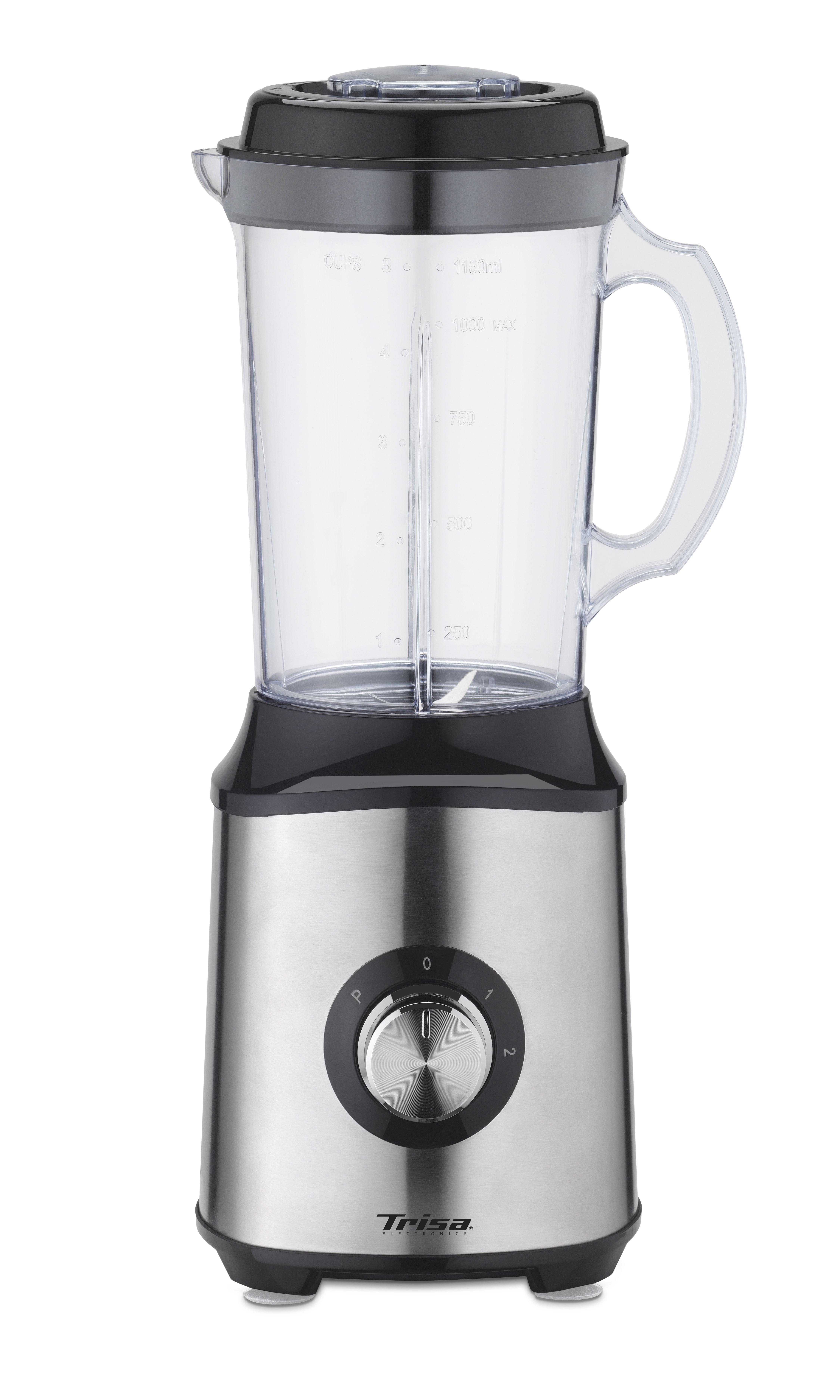 Trisa Trisa Electronics Mix Well 1 L Frullatore da tavolo 400 W Nero, Argento  