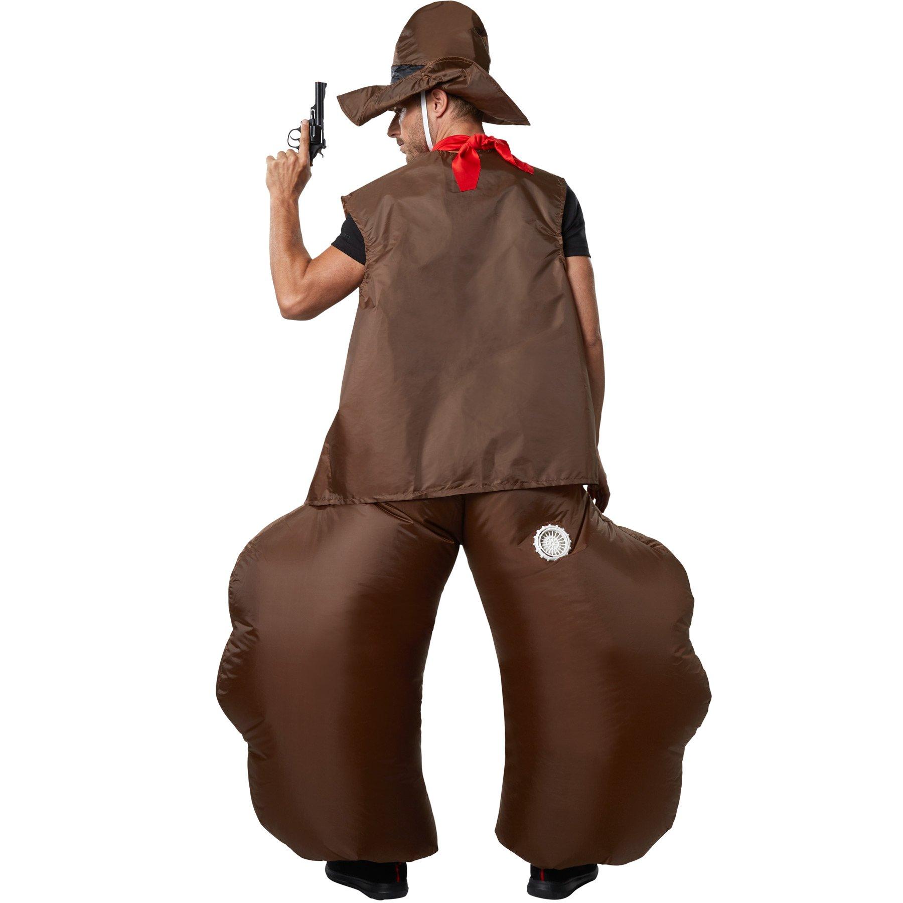 Tectake  Selbstaufblasbares Kostüm Cowboy 