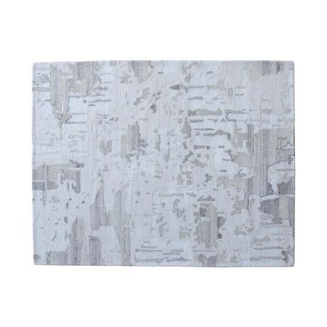 Vente-unique  Tappeto 160 x 230 cm in Lana e viscosa di artigianato 1500g/m² Grigio Vintage - MILORA 