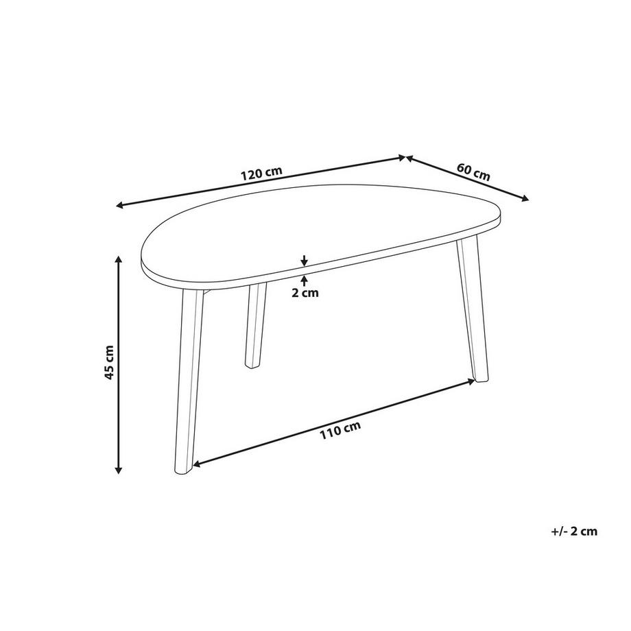 Beliani Table basse en MDF  FLY  