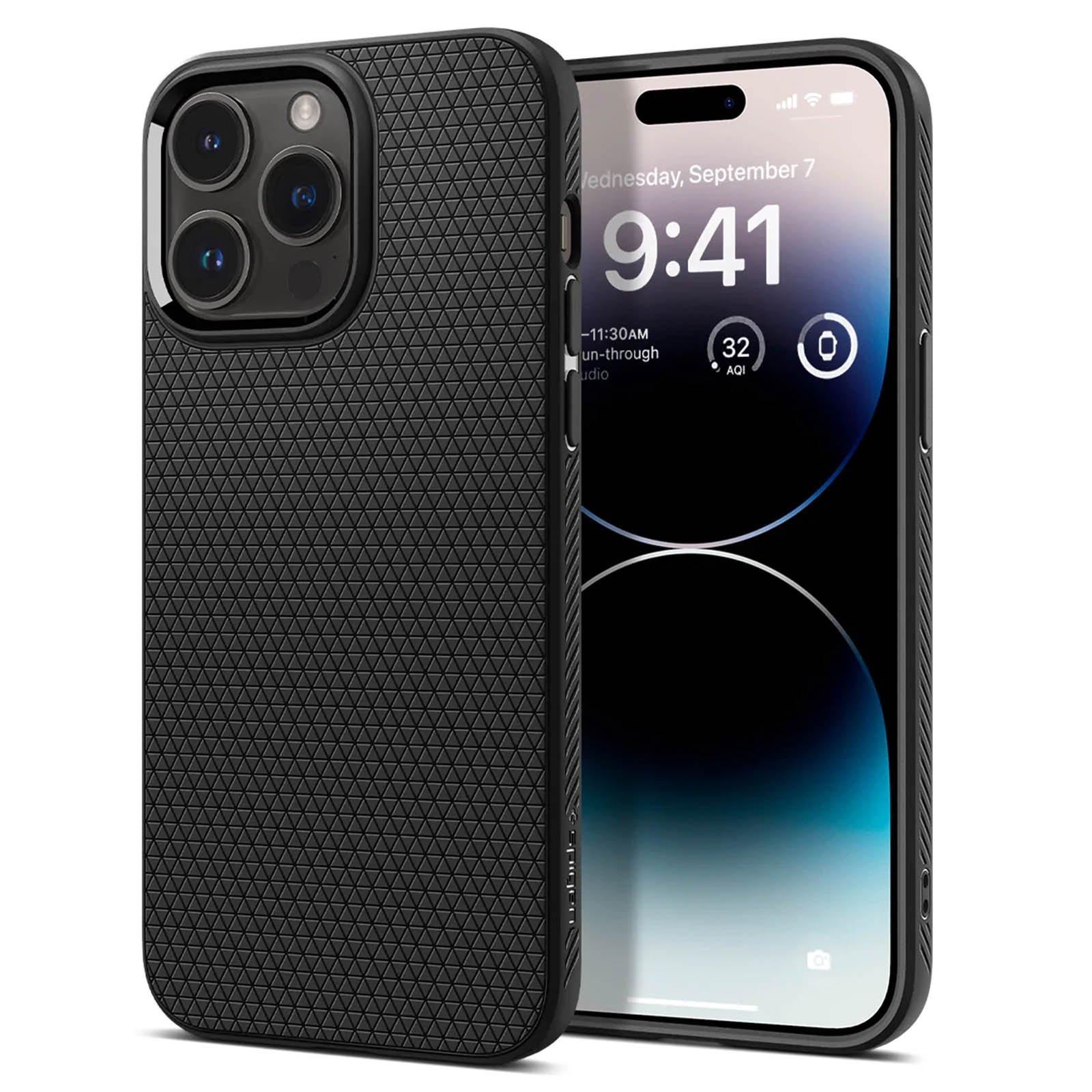 spigen  iPhone 14 Pro Max Liquid Air Handy-Schutzhülle 17 cm (6.7 Zoll) Cover Schwarz 