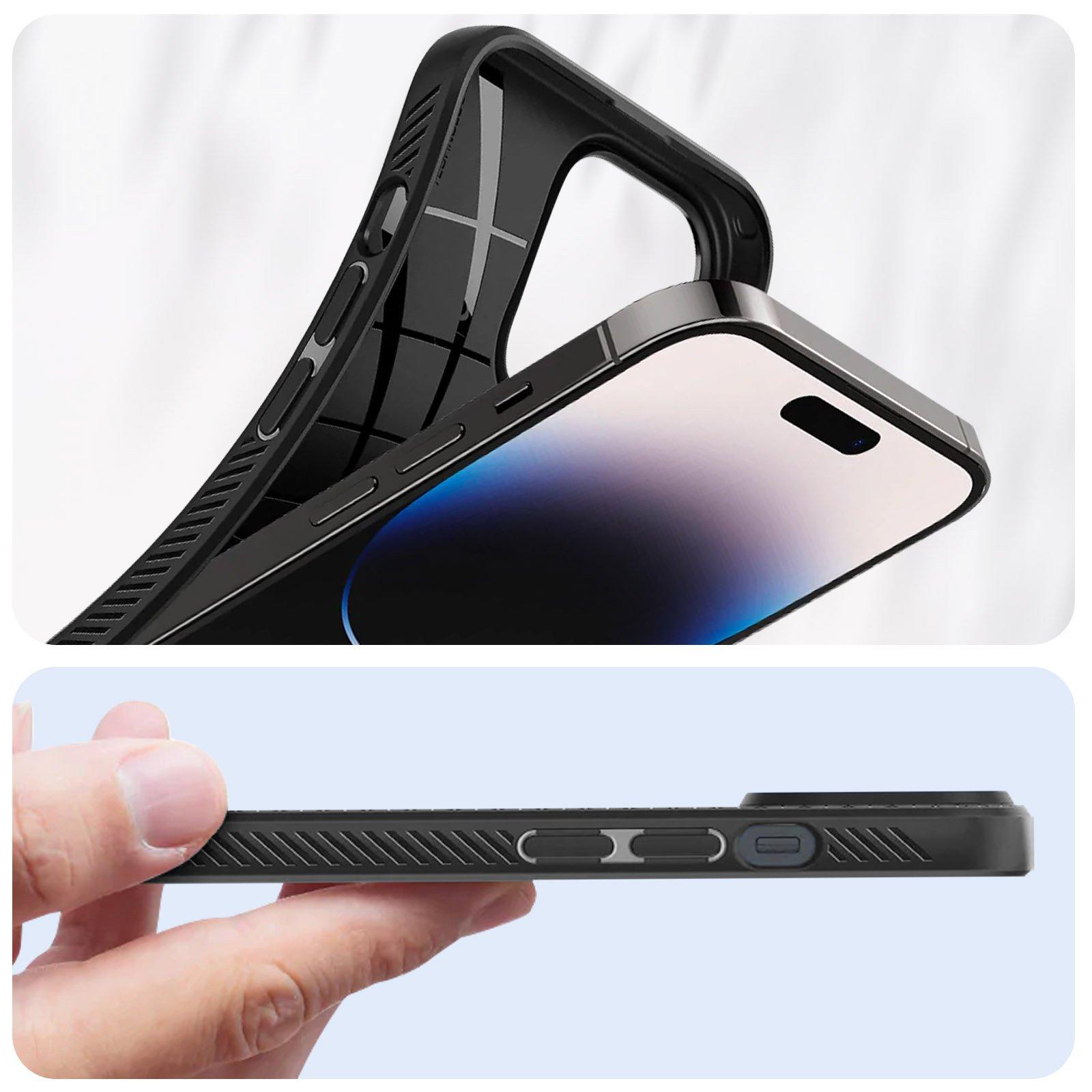 spigen  iPhone 14 Pro Max Liquid Air coque de protection pour téléphones portables 17 cm (6.7") Housse Noir 
