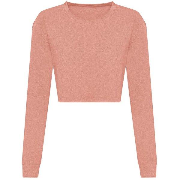 Image of Kurzes Tshirt Langärmlig Damen Pink S