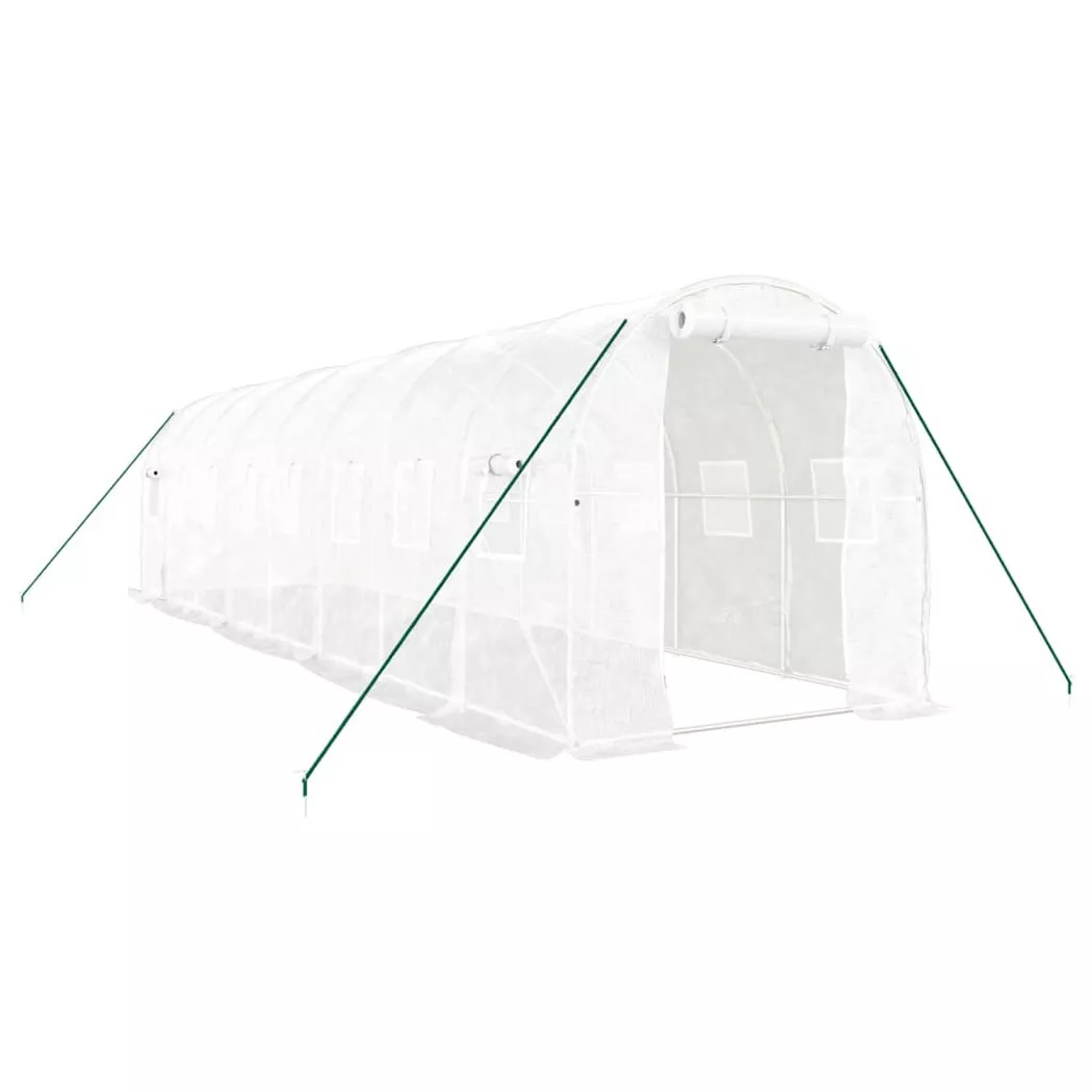 VidaXL - Gewächshaus polyethylen, One Size, Weiss