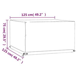 VidaXL Housse de mobilier de jardin polyéthylène  