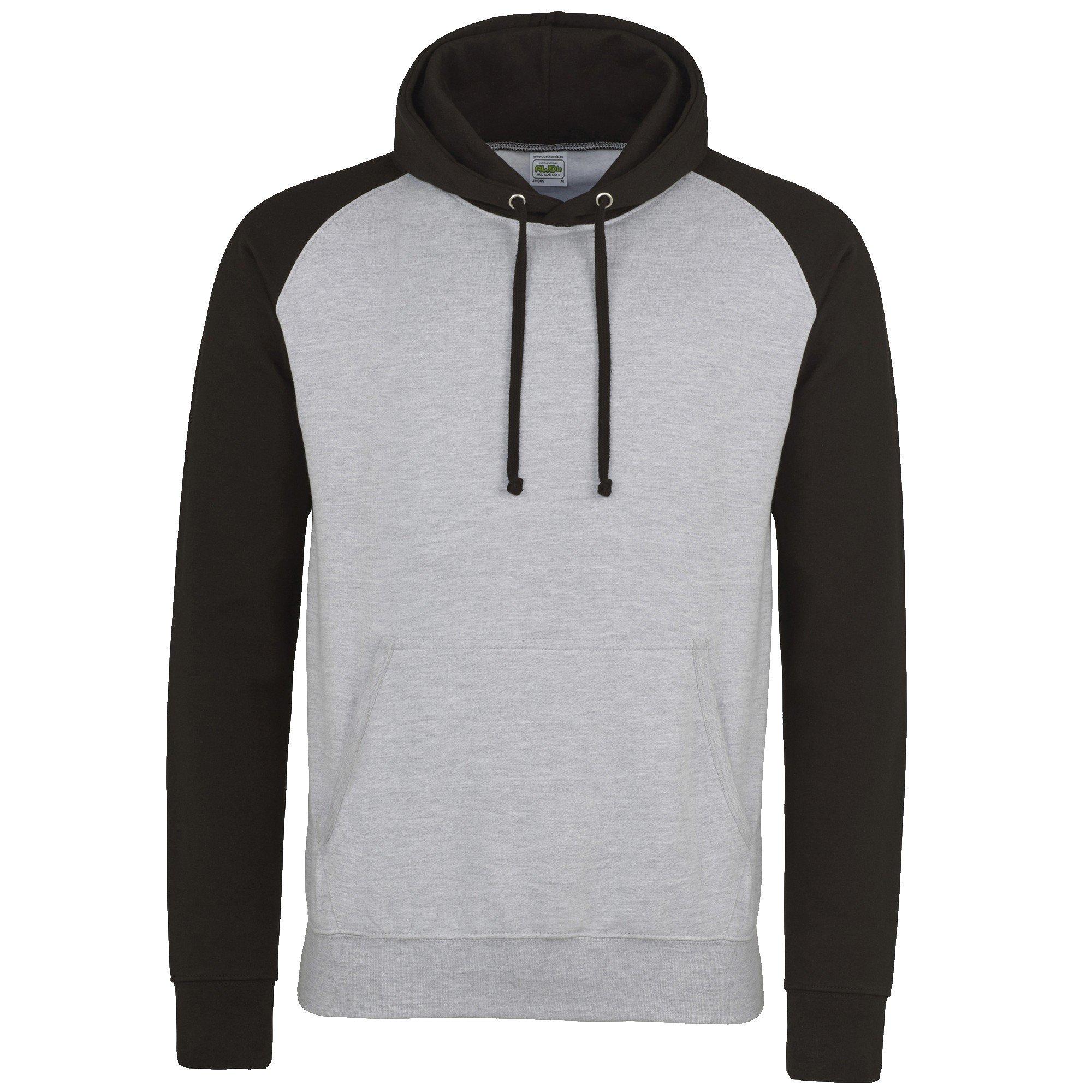 Image of Just Hoods Kapuzenpullover, Zweifarbig Damen Grau XXL