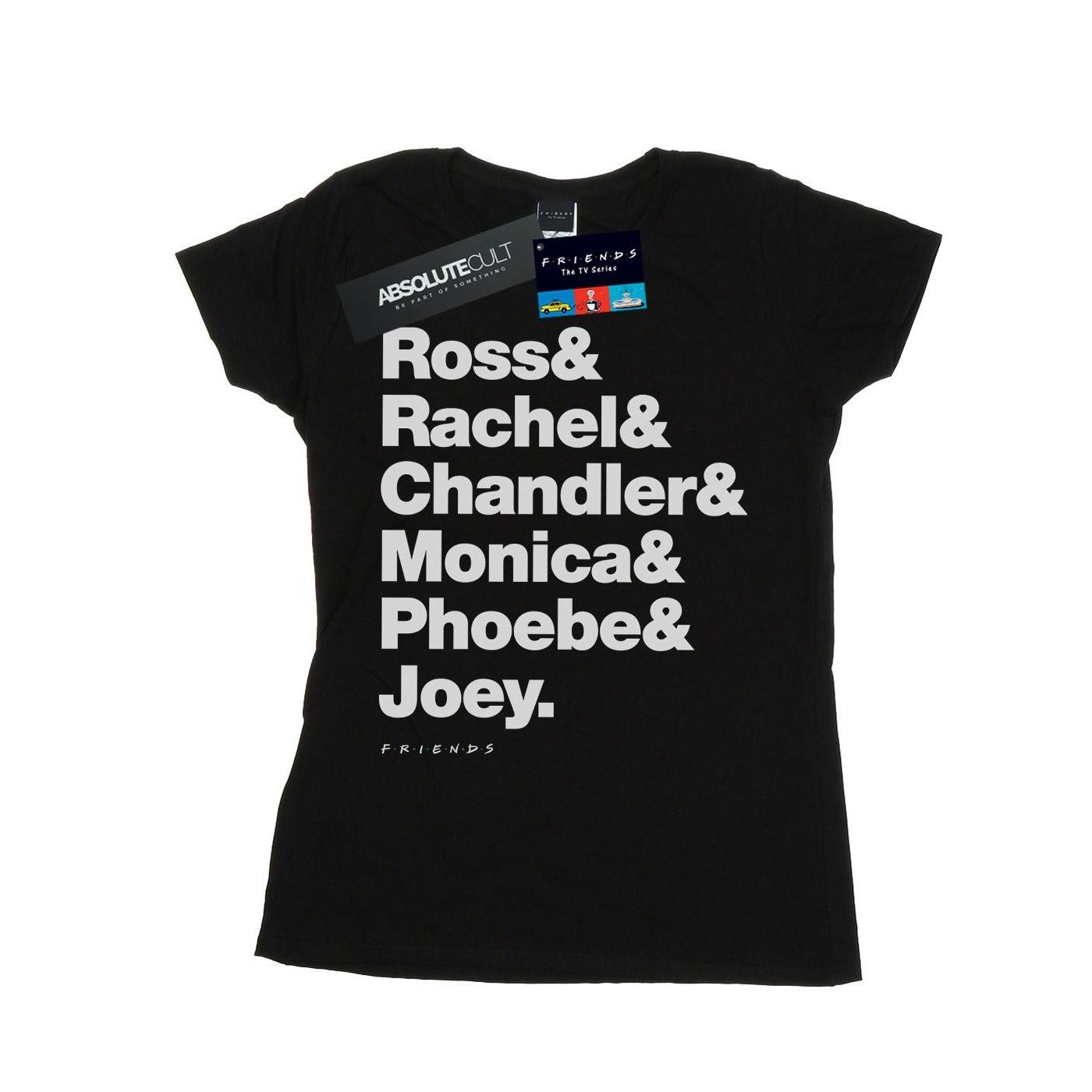 Image of First Names Text Tshirt Damen Schwarz S
