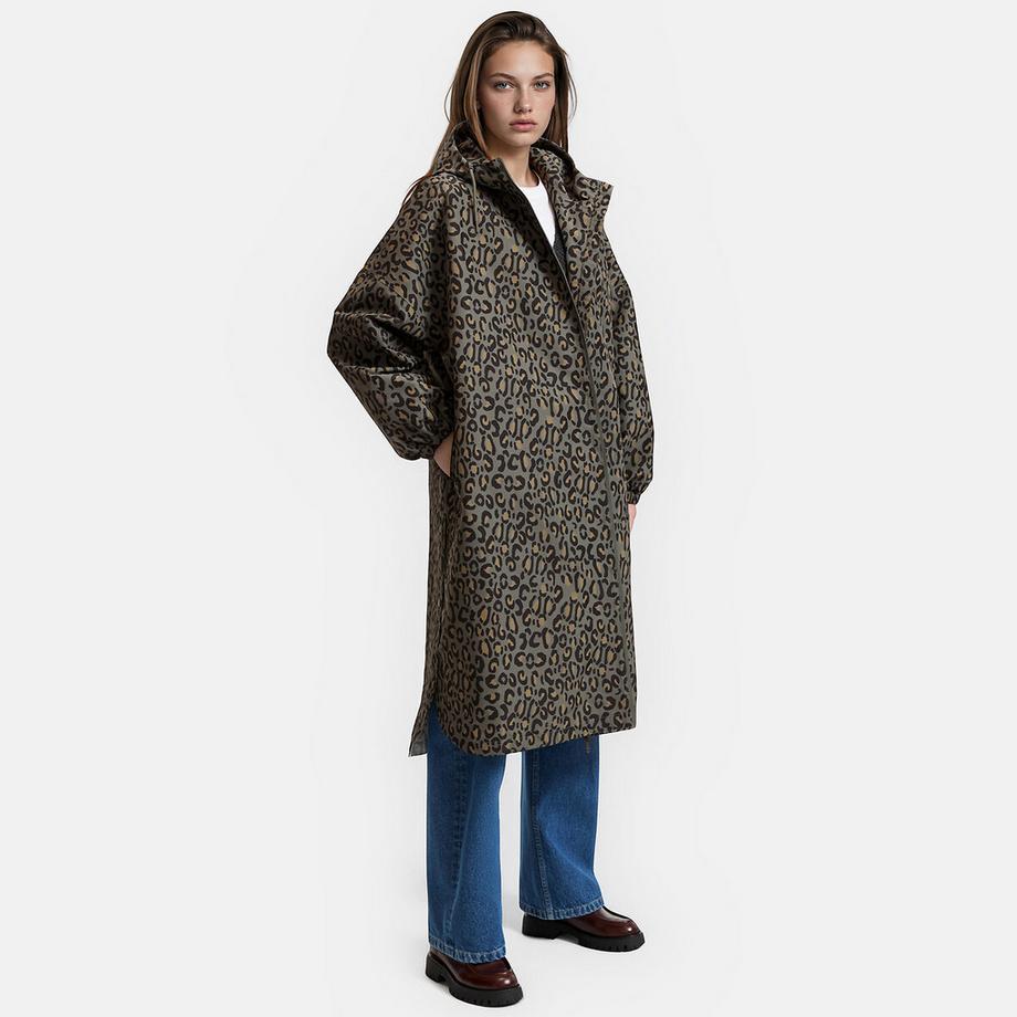 La Redoute Collections Coupe-vent Oversize Maxi Long Imprimé à Capuche  