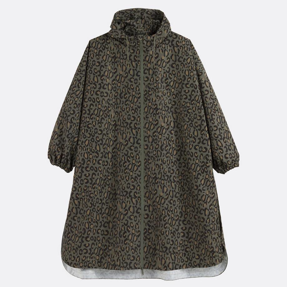 La Redoute Collections Coupe-vent Oversize Maxi Long Imprimé à Capuche  