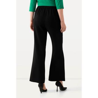 Ulla Popken  Pantalon de tailleur à jambe droite et large. Taille élastique 