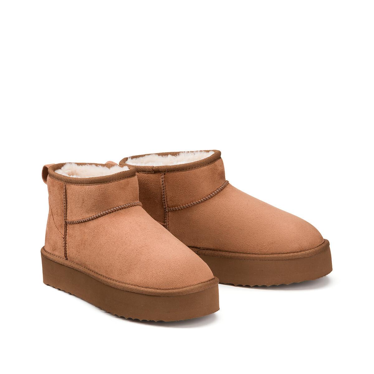 Image of Gefütterte Boots Damen Braun 42