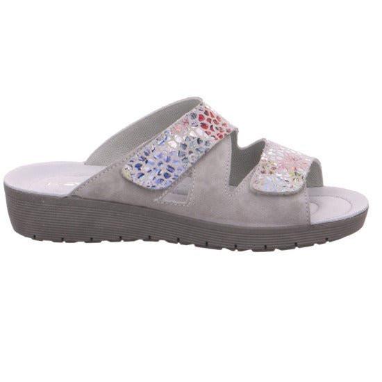 Image of Roma - Leder Sandale Damen Grau 42