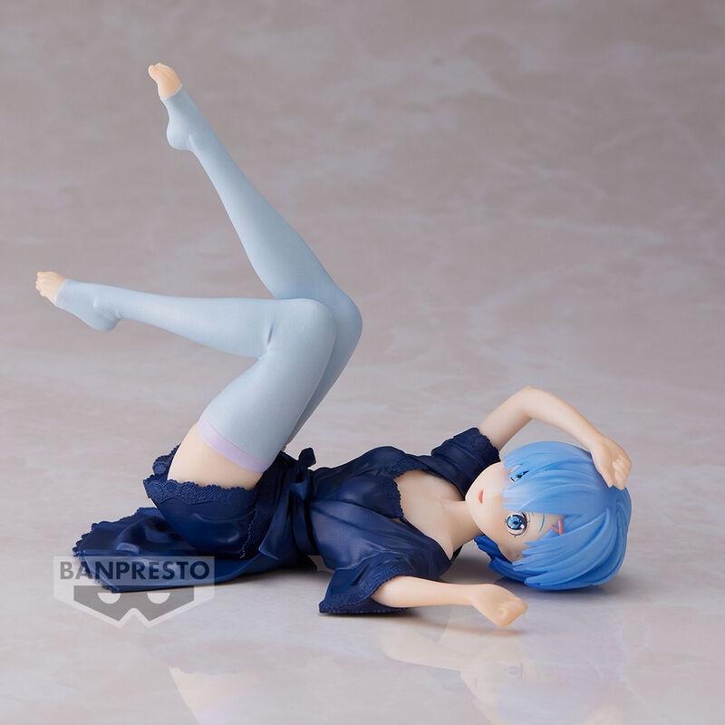 Banpresto  Re:Zero Starting Life in einer anderen Welt Relax Time Rem Dressing Figur 10cm 