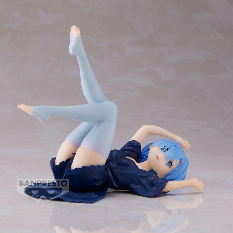 Banpresto  Re:Zero Starting Life in einer anderen Welt Relax Time Rem Dressing Figur 10cm 