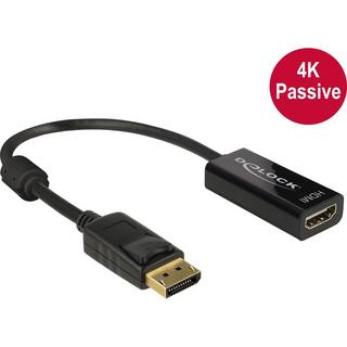 DeLock  Adaptateur DisplayPort 1.2 mâle - HDMI femelle 4K passif 