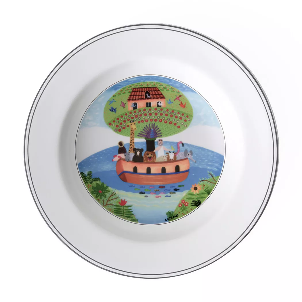VILLEROY & BOCH DESIGN NAIF ASSIETTE CREUSE ARCHE DE NOÉ 21 CM