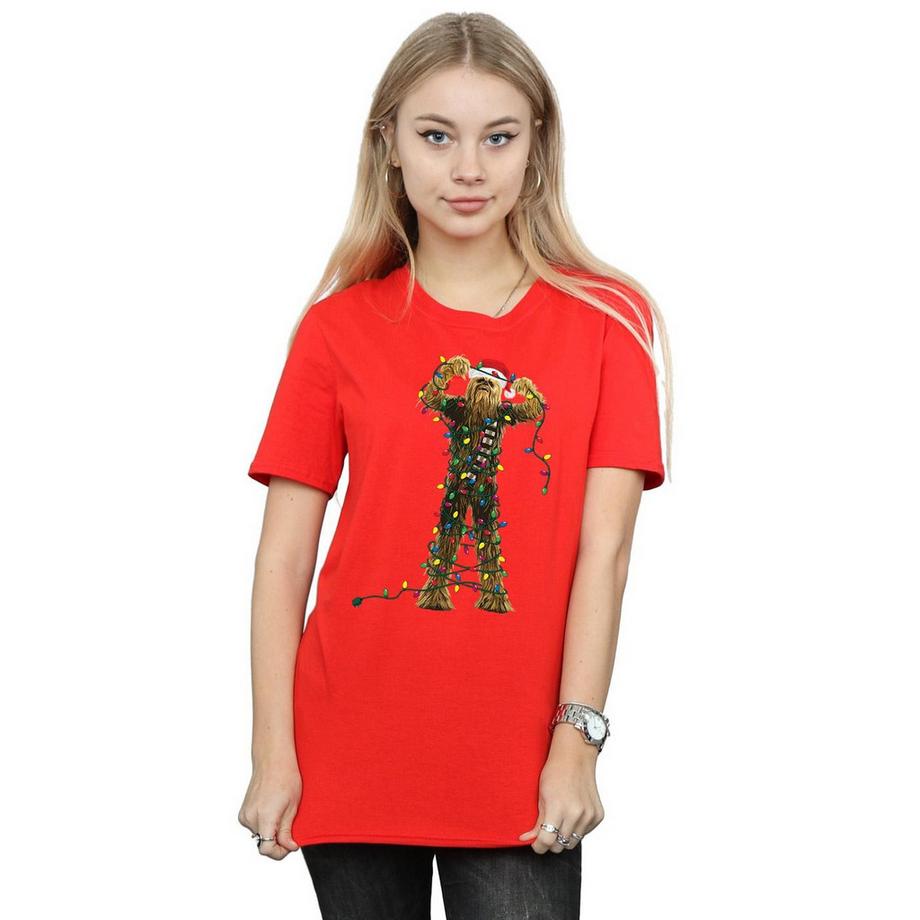 STAR WARS Star Wars Chewbacca Christmas Lights T-Shirt  