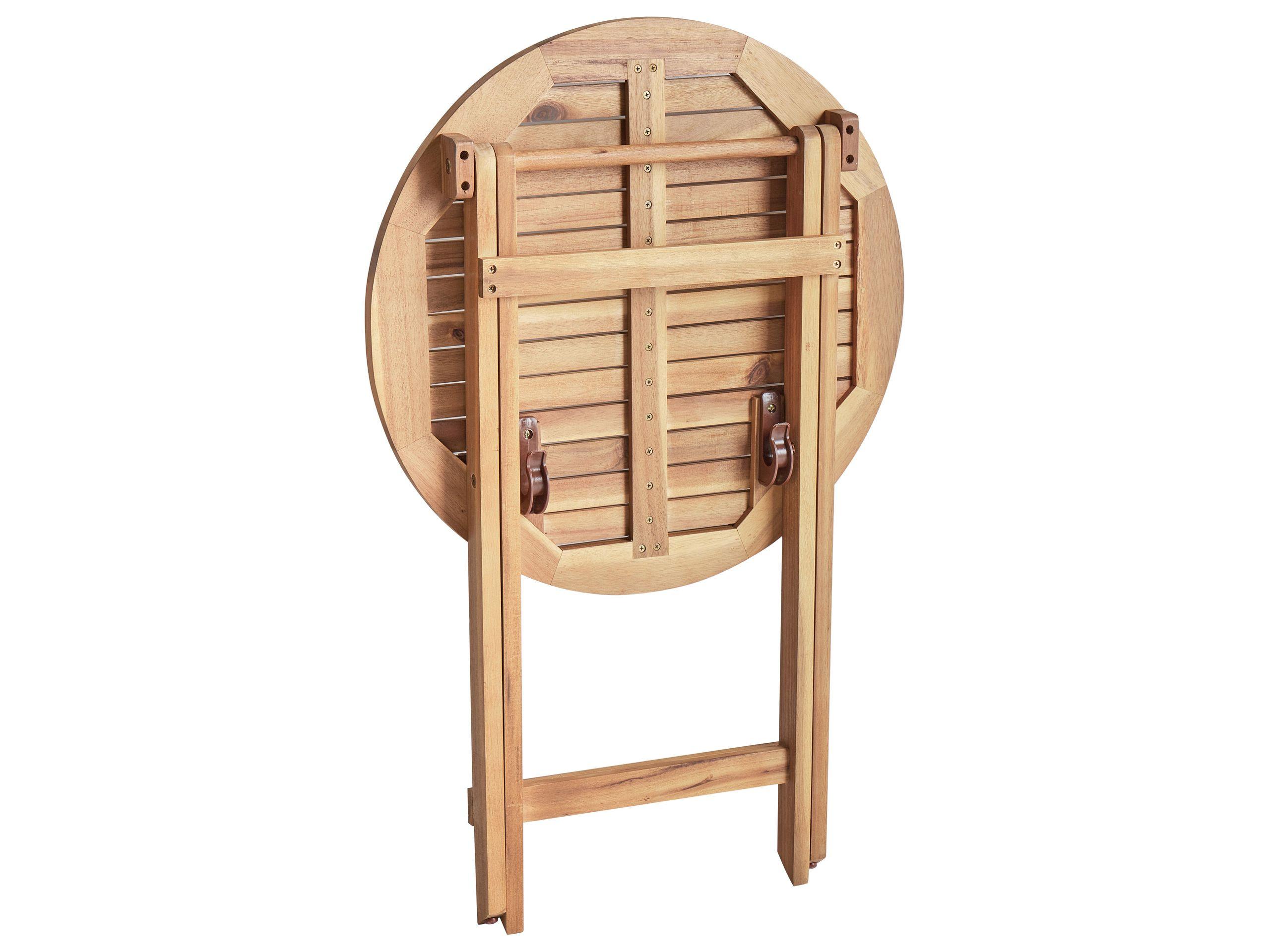 Beliani Tavolino Bistrot en Legno d'acacia Mediterraneo PROSSEDI  